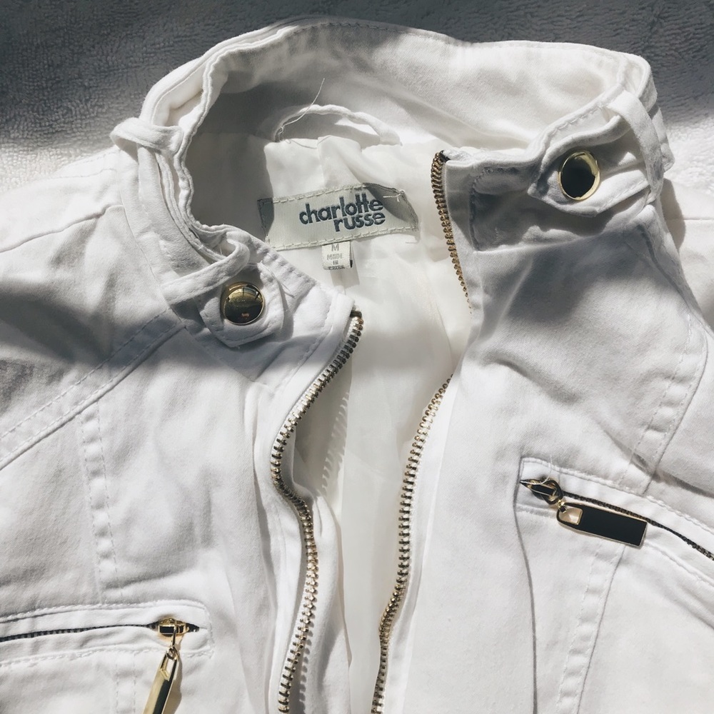white with gold metal jacket (accepting offers)